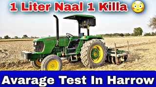 Average Test | John Deere 5050D Turbo | 20 Disk Harrow Full Open