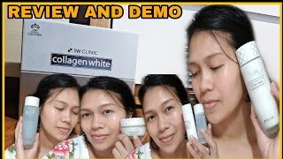 3W CLINIC Collagen White Skin Care Review and Demo/hazelmercado/ Beauty products review