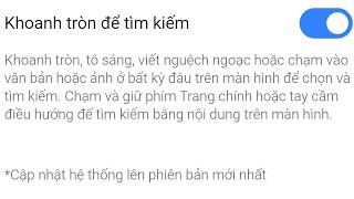 Hướng Dẫn Bật Tính Năng Khoanh Tròn Để Tìm Kiếm Bằng Google | Giữ Phím Home Để Bật Dịch Vụ Tìm Kiếm