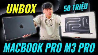 UNBOX MACBOOK PRO M3 MỚI NHẤT: 50 CỦ CHO MÀU MỚII