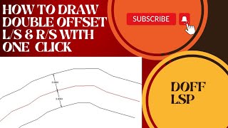 How to draw double offset in autocad drawing