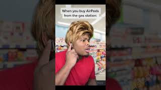 When you buy AirPods from the gas station #shorts #funny #trending #viral #comedy #lol #memes #fyp