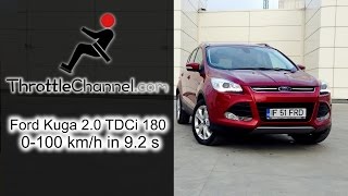 Ford Kuga 2.0 TDCi 180 acceleration - ThrottleChannel.com