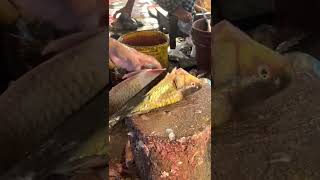 Live Orange Carp Fish Skinning & Cutting Skills/Amazing Fish Cutting By Expert Fish Cutter #shorts