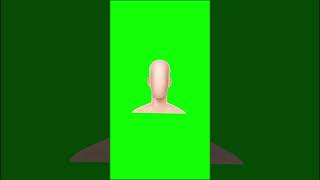 Paper fold head Green Screen Template #greenscreen #4kfootage#screencrafter #paperfoldeffect