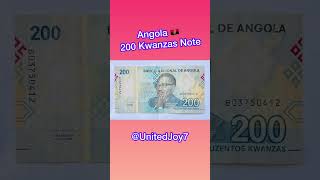 Angola 🇦🇴 200 Kwanzas New Note | Angola Currency Bills || UnitedJoy