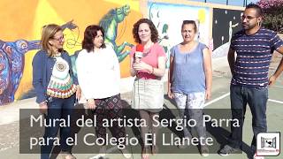 El CEIP El Llanete estrena nuevo mural pintado por Sergio Parra