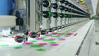 Multi Color Taping/Cording  Machine with Auto Scissor Embroidery Machine