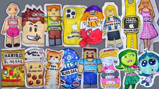 ⭐️paper diy⭐️MEGA LARGE BLIND BAGS COMPILATION!💖ASMR💖✏️DIY✏️