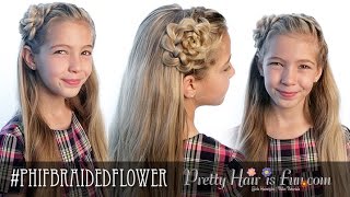 BRAIDED FLOWER HEADBAND HAIRSTYLE! 🌸🌺