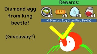 I got Diamond egg from King beetle! #Shorts