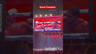 KNOCKOUT CHAOS FIGHT ROUND 1 ANTHONY JOSHUA FRANCIS NGANNOU #entertainment