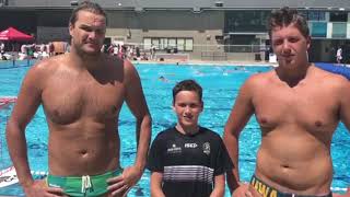 Richie Campbell with future Aussie Sharks at AYWPC