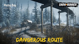 SnowRunner | Dangerous Route | Pedro Bay Alaska, USA