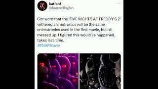 FNaF Movie Withered Animatronics News (#fnafmovie #shorts)