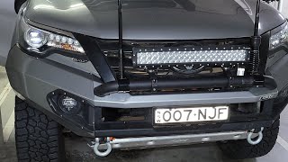 #0029 Fortuner Stedi ST4K light bar install