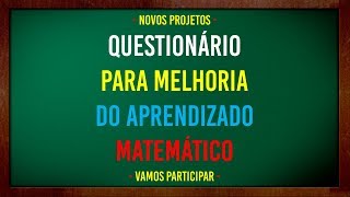 Que tal ajudar na melhoria do aprendizado matemático?