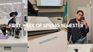 first day of spring semester | plan with me + cutting my hair!?