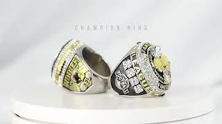 2023 Fantasy Football Championship Ring Heavy With Many Bright Stones 2 set box www.qxrings.com