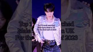 Most searched male kpop idols in UK for the first half of 2023#skz#exo#bts#kpop#ytshorts