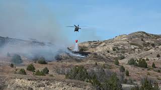 N.D. National Guard Black Hawks at the Roosevelt Creek Fire