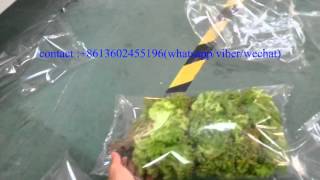 Horizontal lettuces,vegetables wrapping machine