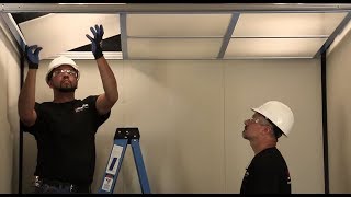 SnapCab Elevator Frame Ceiling Installation