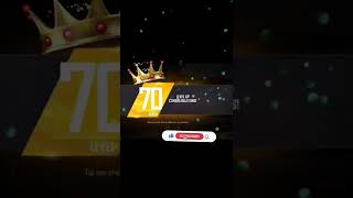 FREE FIRE 70 LEVEL COMPLETE #viral #trending #freefire #gaming #shorts #short