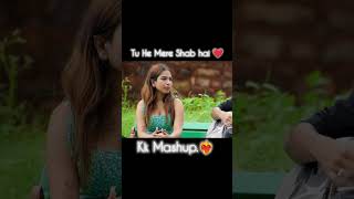 Kk Special Mashup With Cute Girl | Shocking Reaction ❤️‍🔥 #singing #shorts