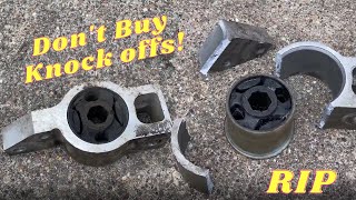 Golf GTI MK5 How to change front wishbone/control arm rear bushing