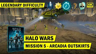 HALO WARS - MISSION 5 - ARCADIA OUTSKIRTS - LEGENDARY GOLD - 4K 60 FPS