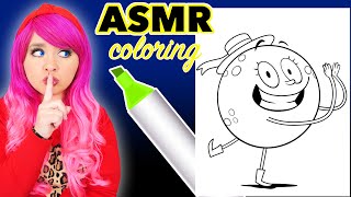 ASMR Coloring Let's Go Luna! | Calming ASMR Coloring for Relaxation & Stress-Relief