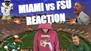 Miami vs FSU Reaction 863 Style