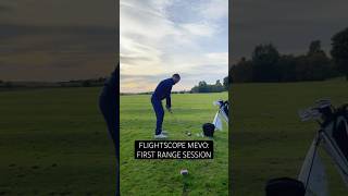 First range session with my new FlightScope Mevo #golfing  #golfshorts #flightscope