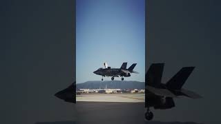 F-35B Lightning II vertical landing #shorts #f-35b #verticallanding