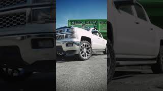 Chevy Silverado On 22” Gunmetal Snowflake