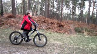 Family Cycling at Swinley Forest to see BMXers 2012-01-08