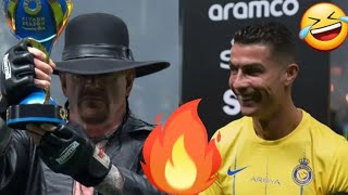 L'INCREDIBILE REAZIONE DI CRISTIANO RONALDO A THE UNDERTAKER 🤣