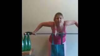 Workout video by Tracy (from topless Camaro video. Link in description)