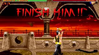 Mortal Kombat 2 Shang Tsung playthrough (Raiden final battle and ending) 32X