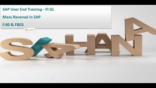 SAP  End User Training - Mass Reversal in SAP with F.80 & FB03