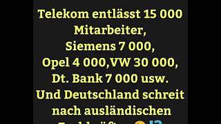 Die Facharbeiterlüge? Tausende Deutsche Fachkräfte arbeitslos. Migranten gesucht