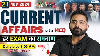 21 November Current Affairs 2024 | Current Affairs Today | Current Affairs by Abhijeet Sir