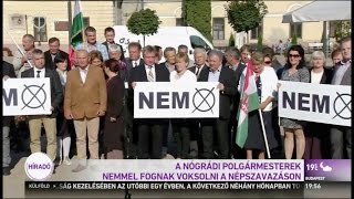 A Nógrád megyei polgármesterek a Haza mellett szavaznak