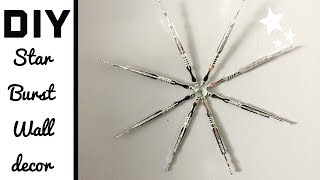 Dollar tree DIY/star burst wall decor