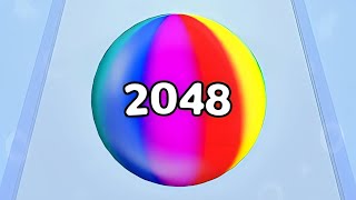 Number Ball Game Ball Run 3D New Update All Level Gameplay Mode 2048 Level 14