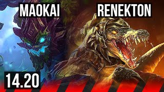 MAOKAI vs RENEKTON (TOP) | 5k comeback | KR Diamond | 14.20