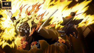 Zenitsu vs Kaigaku - Demon Slayer Battle of Lightening Users Ultimate Version Color and Voice ! HD