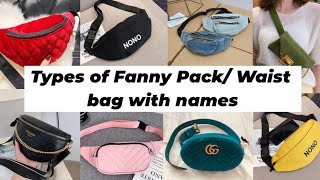 Types of Fanny Pack/ Waist bag with names/ Belly bag / Belt bag|| TRENDY BUCKET