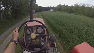 Allis Chalmers 6060 with AC 390 Haybine